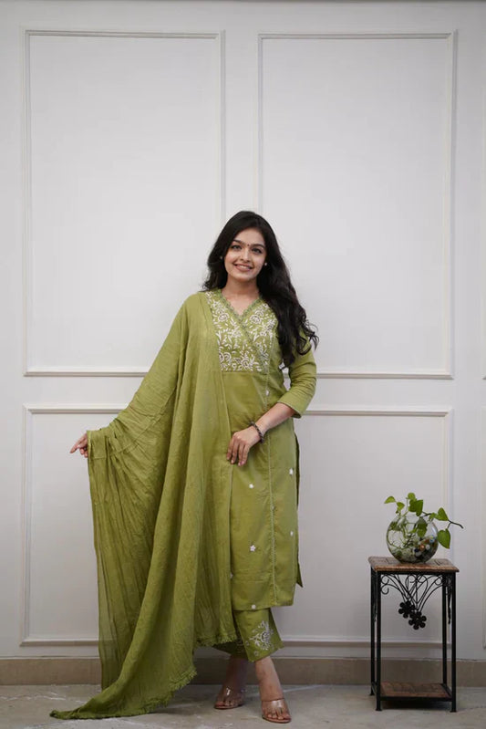 Beautiful in our new affordable cotton duppata pant set